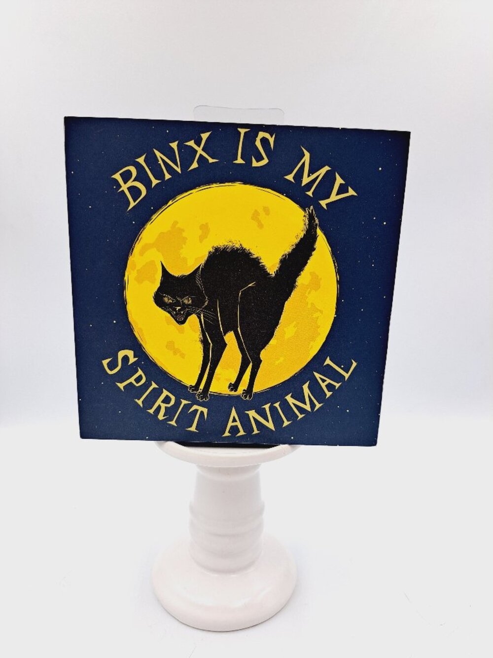 Disney Hocus Pocus Binx Halloween Cat Kitty Hanging Standing Plaque Sanderson